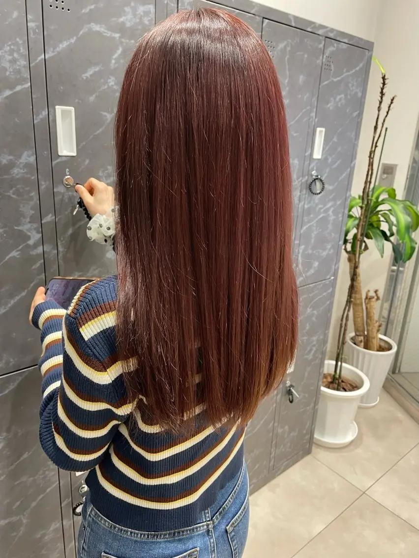 セミロング カラー ブリーチ ダブルカラー ブリーチなしカラー ヘアカラー トリートメント 🪿透明感/艶カラー ﾜﾀﾅﾍﾞｱｵｲのヘアスタイル