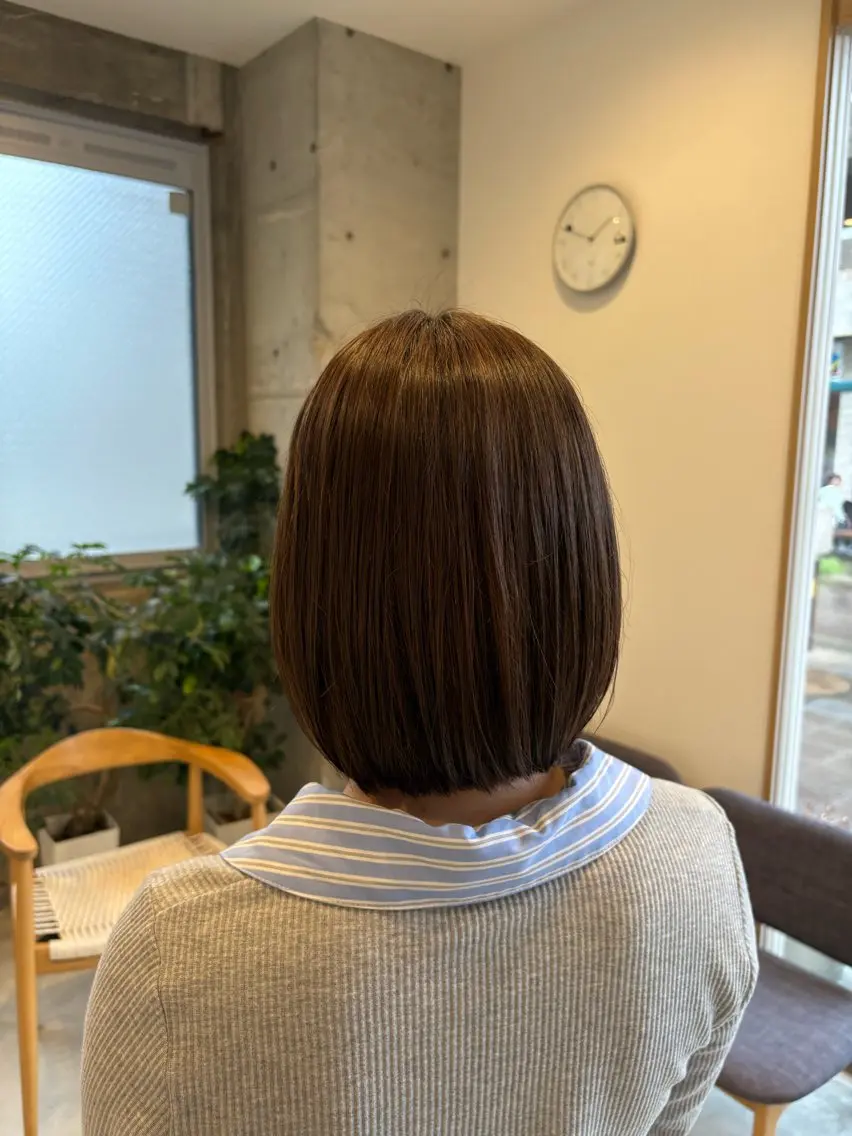 ミディアム ヘアカラー さくらこ/オリーブ カラー/カラーモデルのヘアスタイル