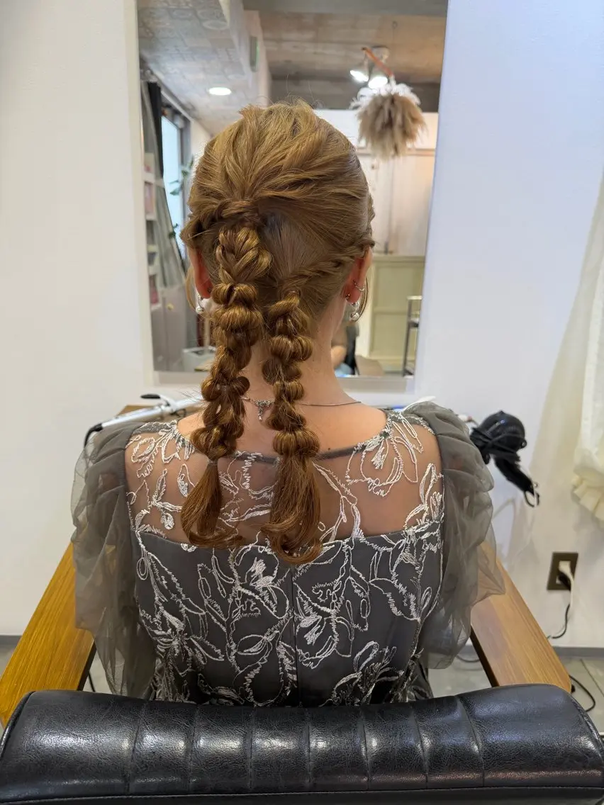 ロング ヘアアレンジ ヘアセット maya マヤのヘアスタイル