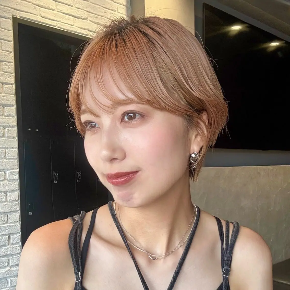 ショート ショートヘア ベージュ/透明感/ レイヤー/あやか💕のヘアスタイル