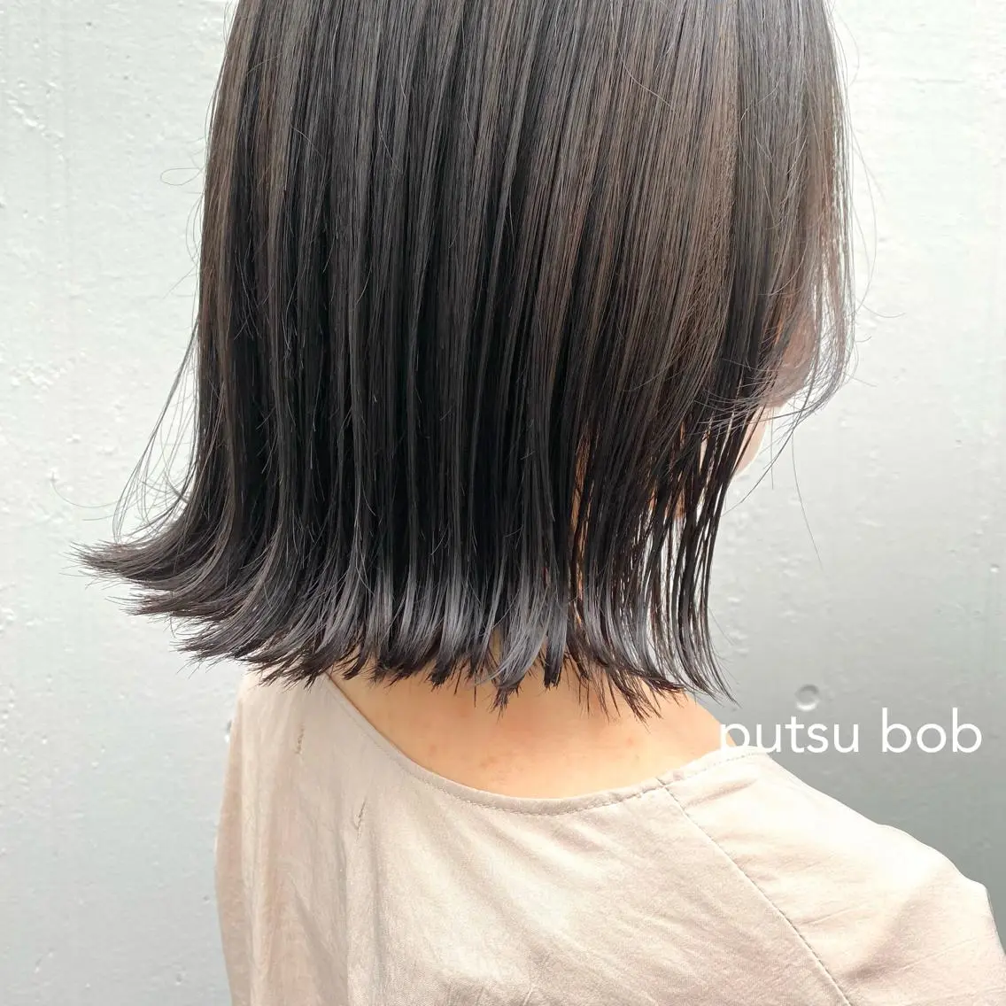 ミディアム 縮毛矯正ボブ&顔まわ レイヤー♡TOMOEのヘアスタイル