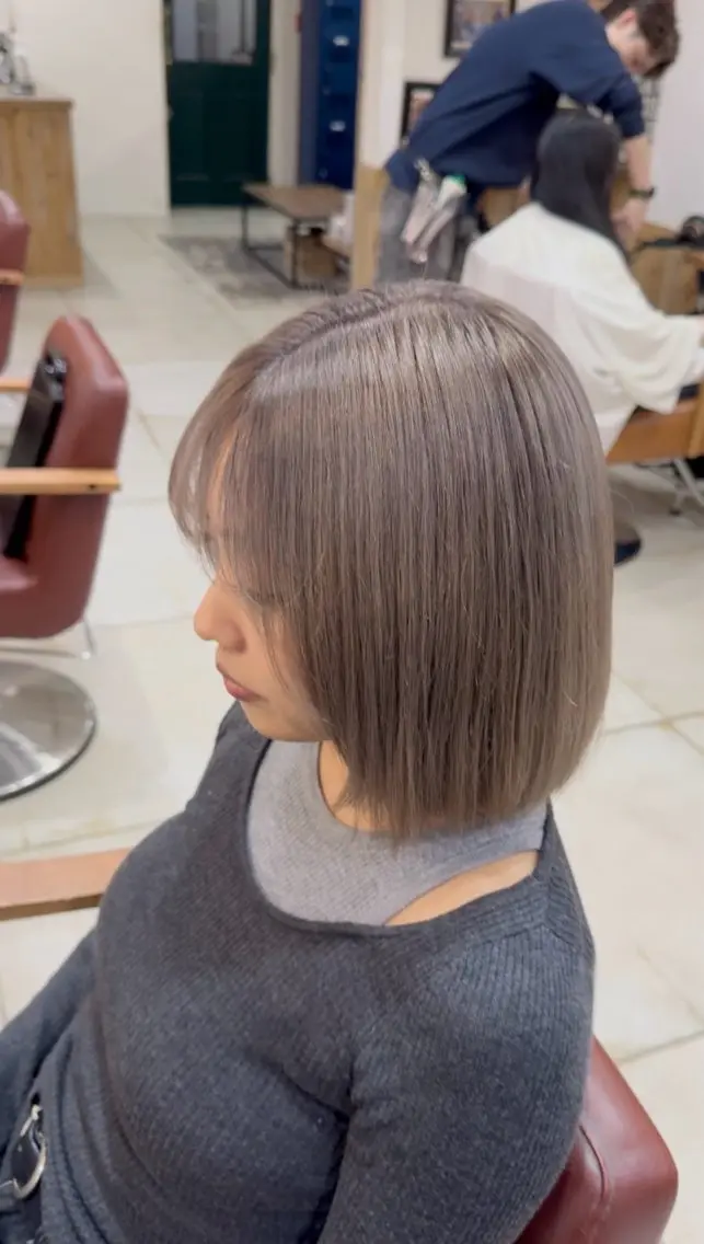 ショート カラー ヘアカラー トリートメント ヘアセット 吉田裕太/ハイライト ダブルカラーのヘアスタイル