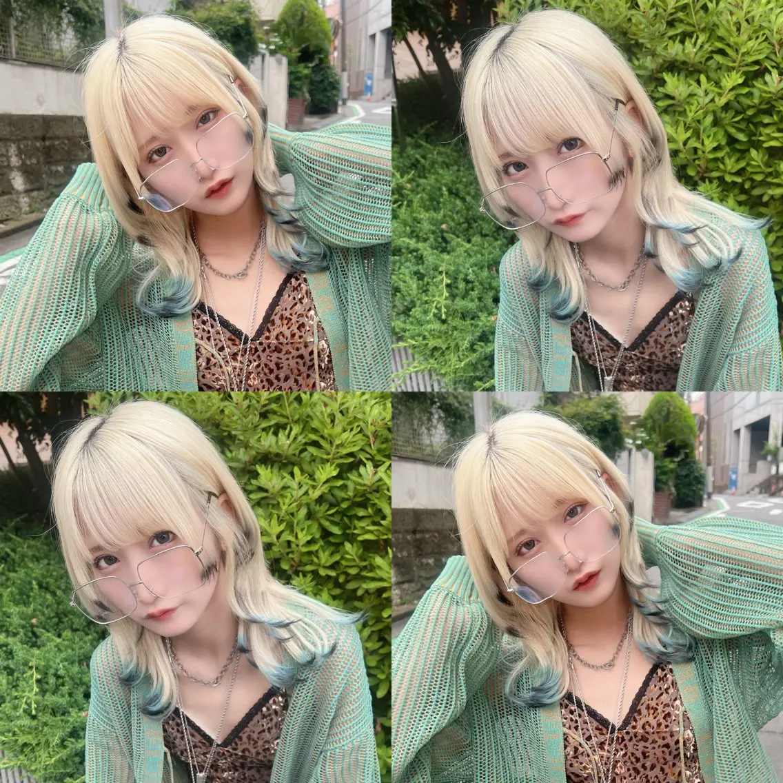 ミディアム カラー カット ヘアカラー トリートメント ヘアセット ハイトーン特化💍 chloe💍韓国のヘアスタイル