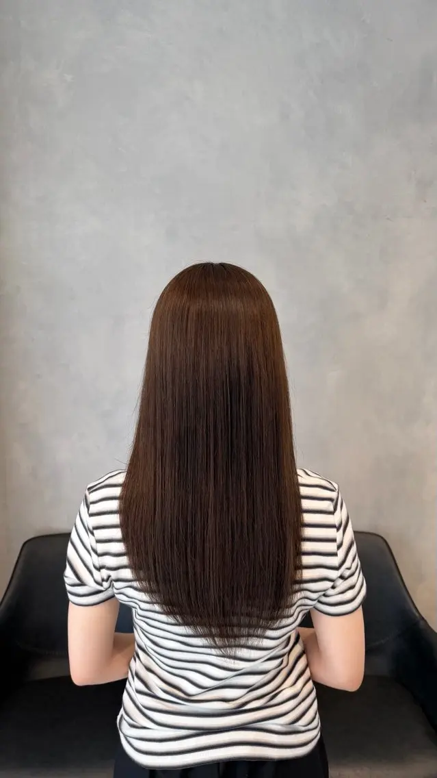 カラー ベージュカラー 透明感カラー ミルクティーベージュ オレンジ ヘアカラー トリートメント 井野 彩加のヘアスタイル