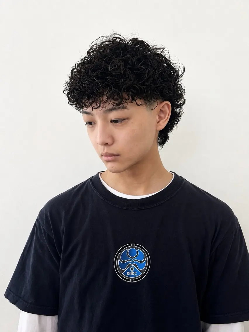パーマ メンズ メンズパーマ 海外風スタイル Gakutoのヘアスタイル