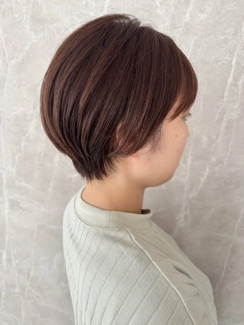 ショート カット ヘアカラー トリートメント 髪質改善/ボブ レイヤー/今城愛友花のヘアスタイル
