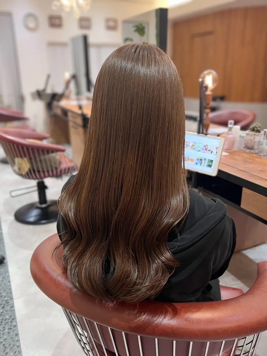 ロング カラー 丸谷 怜奈のヘアスタイル