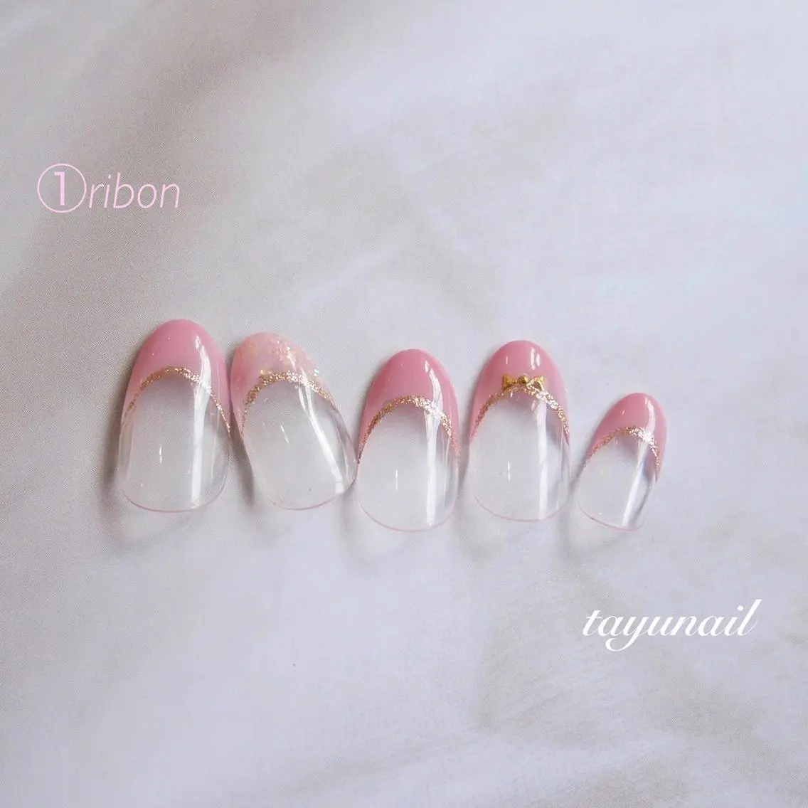ネイル アートネイル ブルー フットネイル フレンチネイル ピンク ネイルサロン 【たゆnail】のネイルデザイン