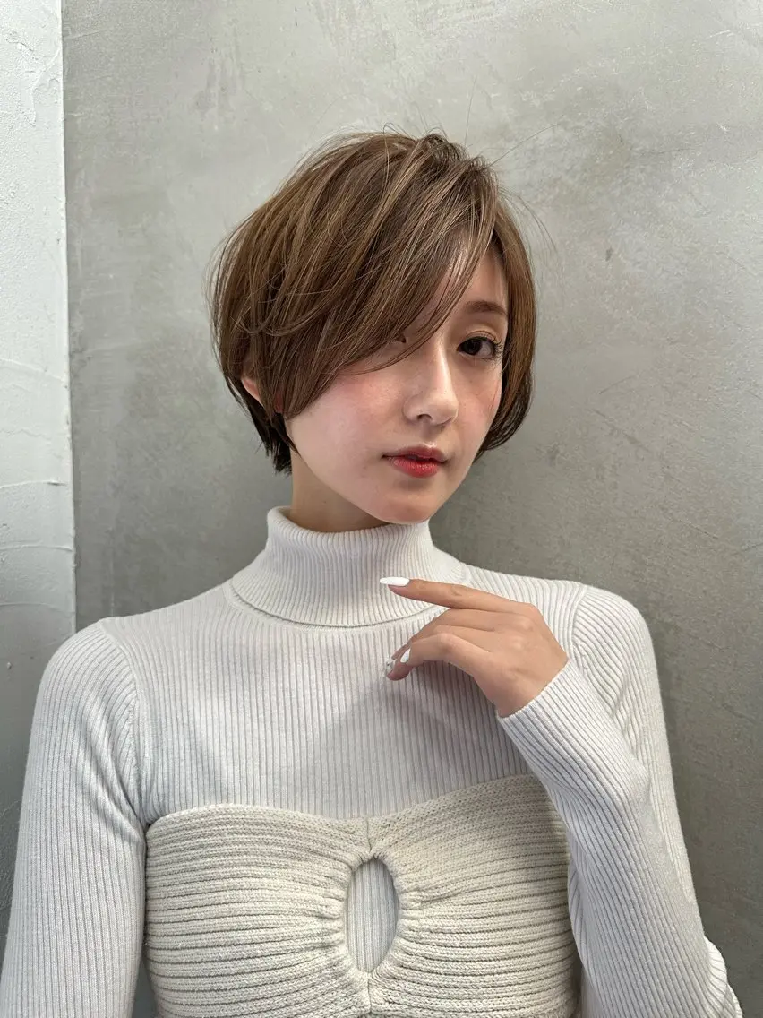 ショート ショートヘア 縮毛矯正/レイヤー taiga🐯のヘアスタイル