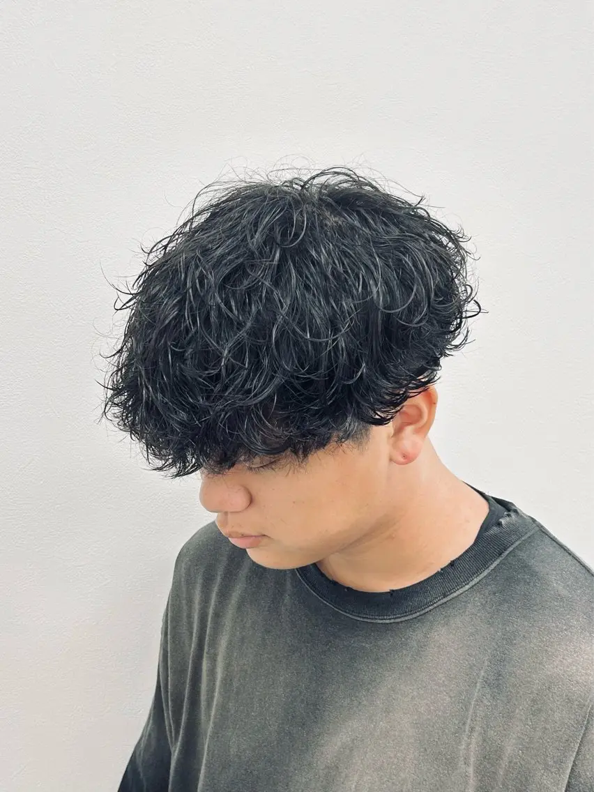ショート パーマ メンズ 🏁メンズパーマ/ RYOYAのヘアスタイル