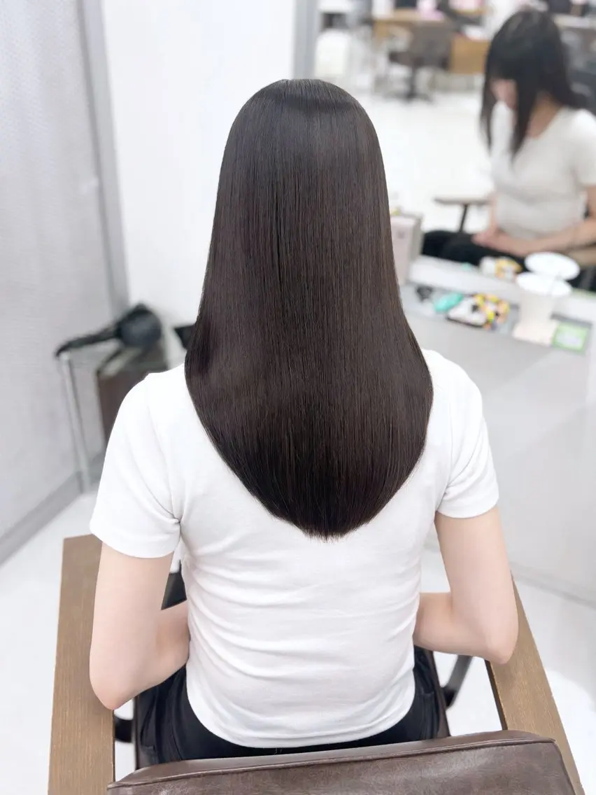セミロング 🖤ハイトーンカラ ー🖤/ここなのヘアスタイル