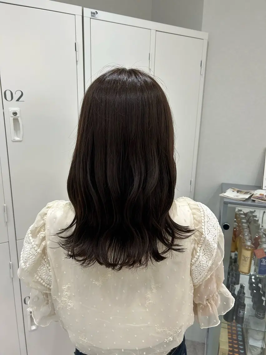 ミディアム カラー ヘアアレンジ ヘアカラー ボブ /ニュアンス/ satomi🧸💖のヘアスタイル