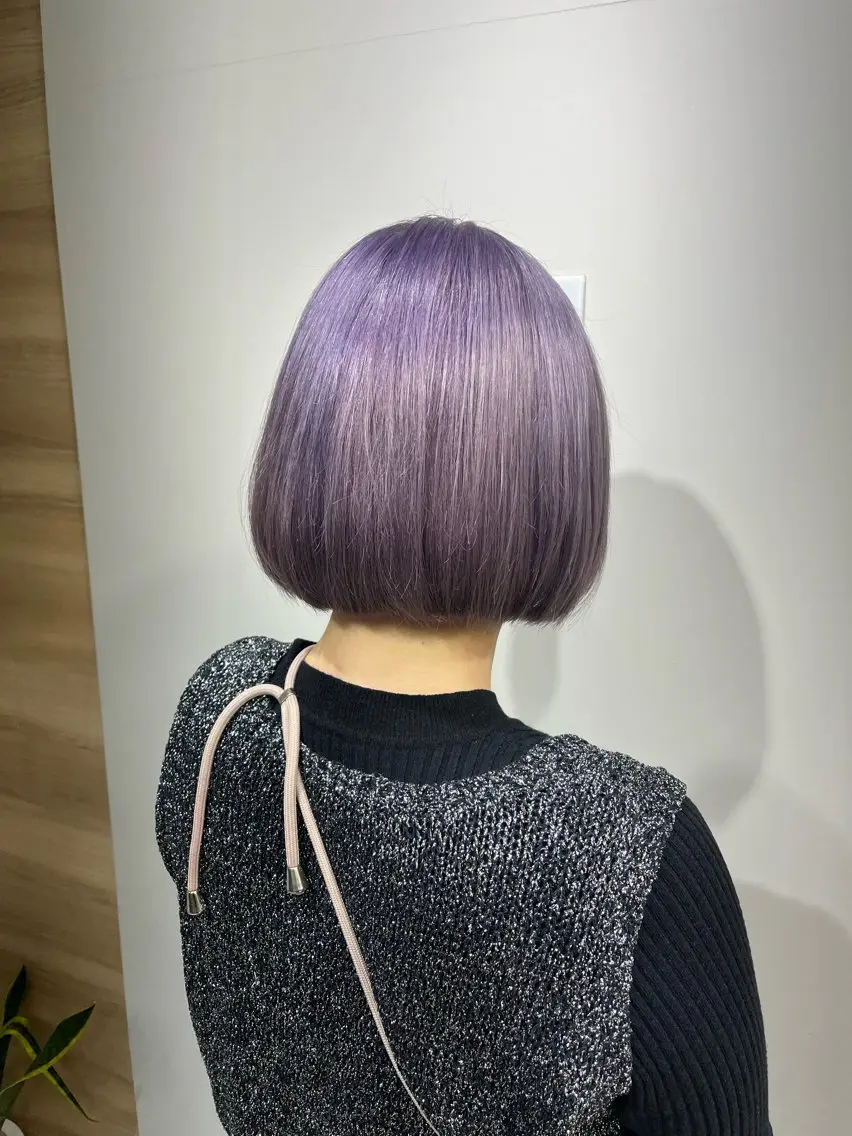 ショート パープルカラー ヘアカラー 🍊小川実里🍊 /カラーレイヤーのヘアスタイル