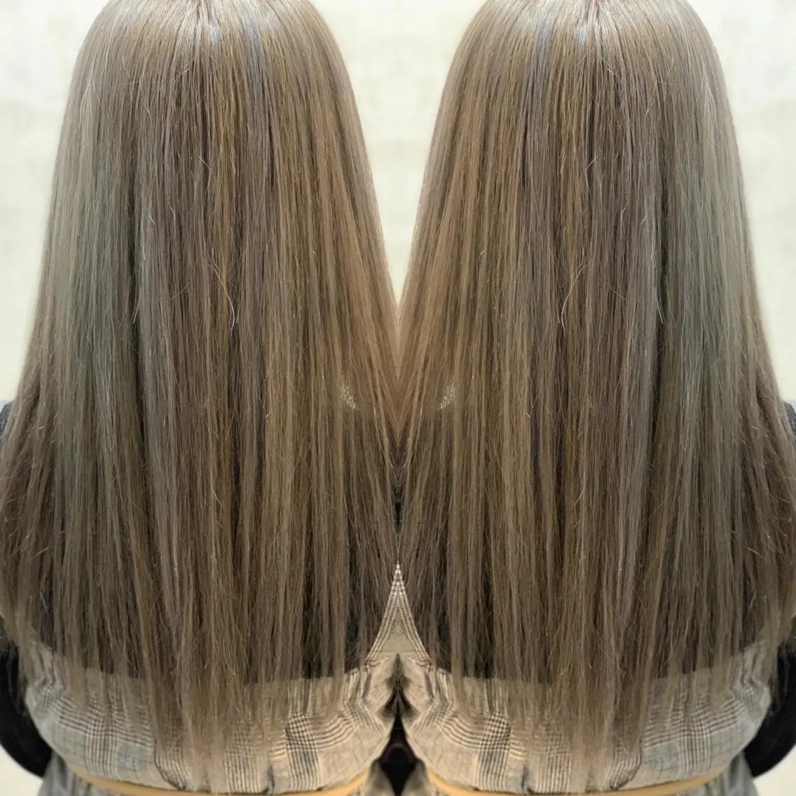 ロング カラー ブルーカラー ブルージュ ハイライトカラー ハイライト ヘアカラー トリートメント LUXBE LUCEのヘアスタイル
