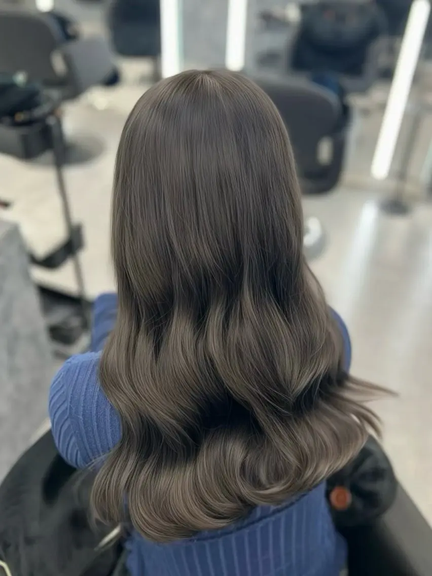 ロング カラー カット ヘアカラー 東 奎吾のヘアスタイル