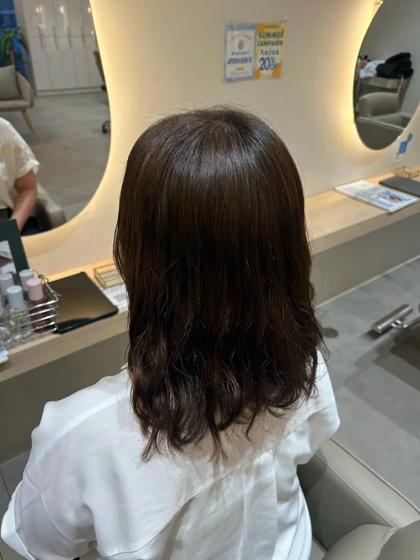 セミロング ヘアカラー aiko🥣🧚🏻 【blanc】のヘアスタイル
