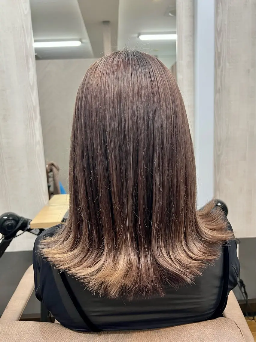 ミディアム トリートメント カット ヘアカラー トリートメント TELA HAIR 幕張本郷店 千尋のヘアスタイル