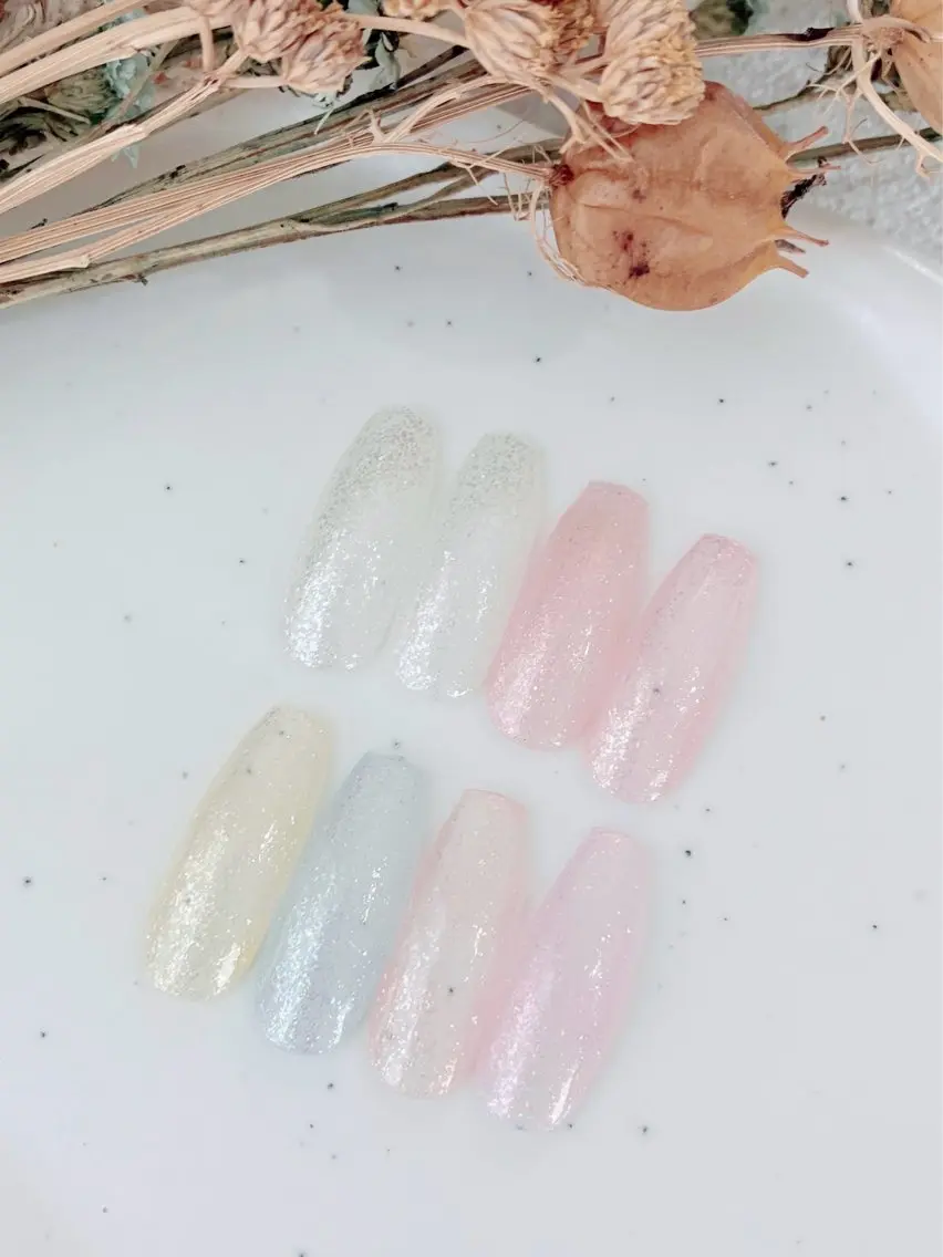 ネイル ラメ(グリッター) ワンカラーネイル パステルネイル シンプルネイル ハンドネイル nailsalon anrireのネイルデザイン