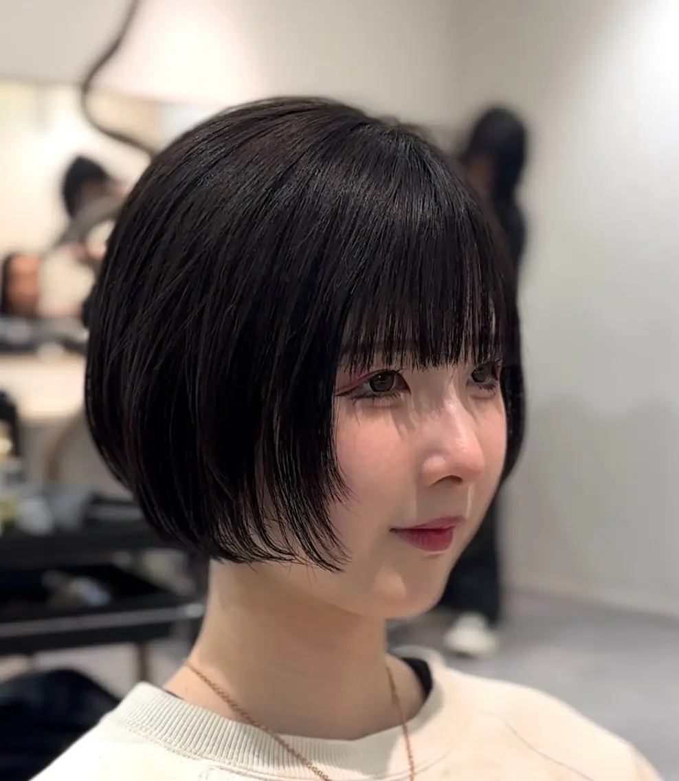 ショート カット ヘアカラー トリートメント ボブ/艶カラー/ 縮毛矯正/寺岡祐斗のヘアスタイル