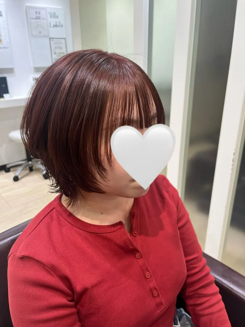 ショート カラー なかのももか/レイヤ ー/髪質改善カラーのヘアスタイル
