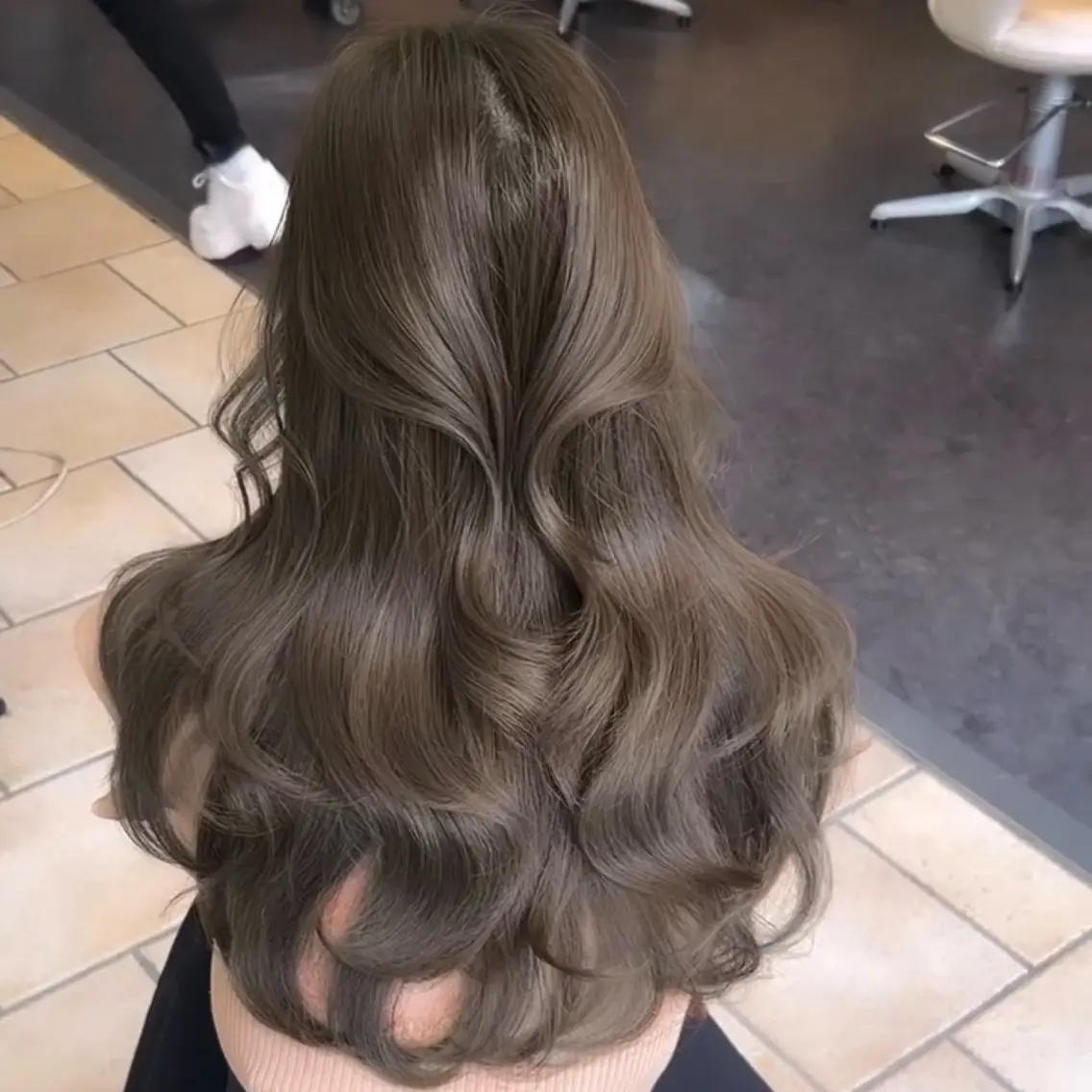 ロング カラー ヘアカラー トリートメント 透明感カラー/アレン ジ/misaki🎀のヘアスタイル