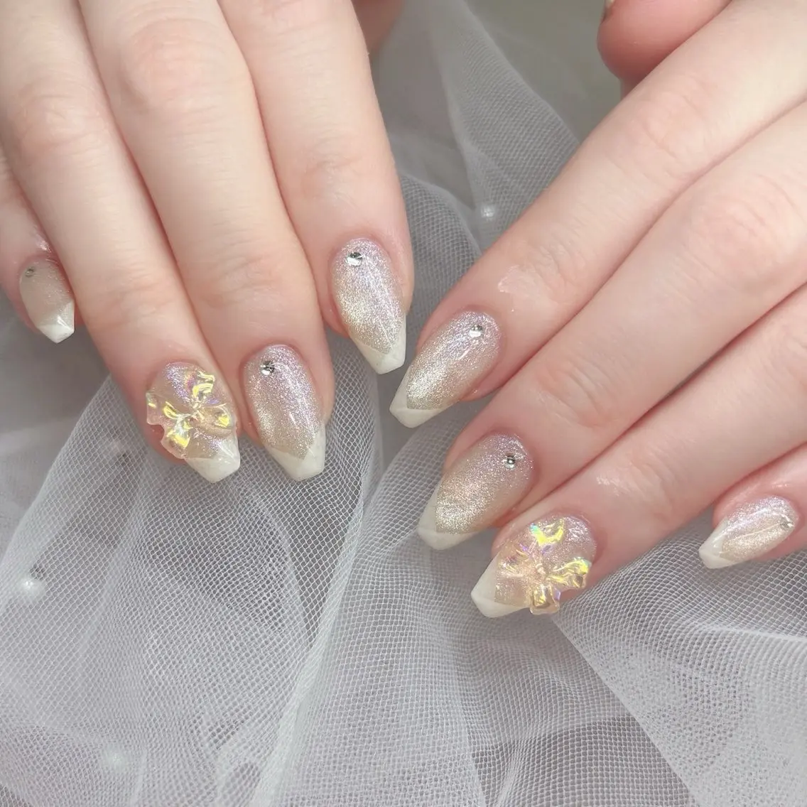 ネイル フレンチネイル ハンドネイル ハンドケア 心斎橋Salon Epokkuのネイルデザイン