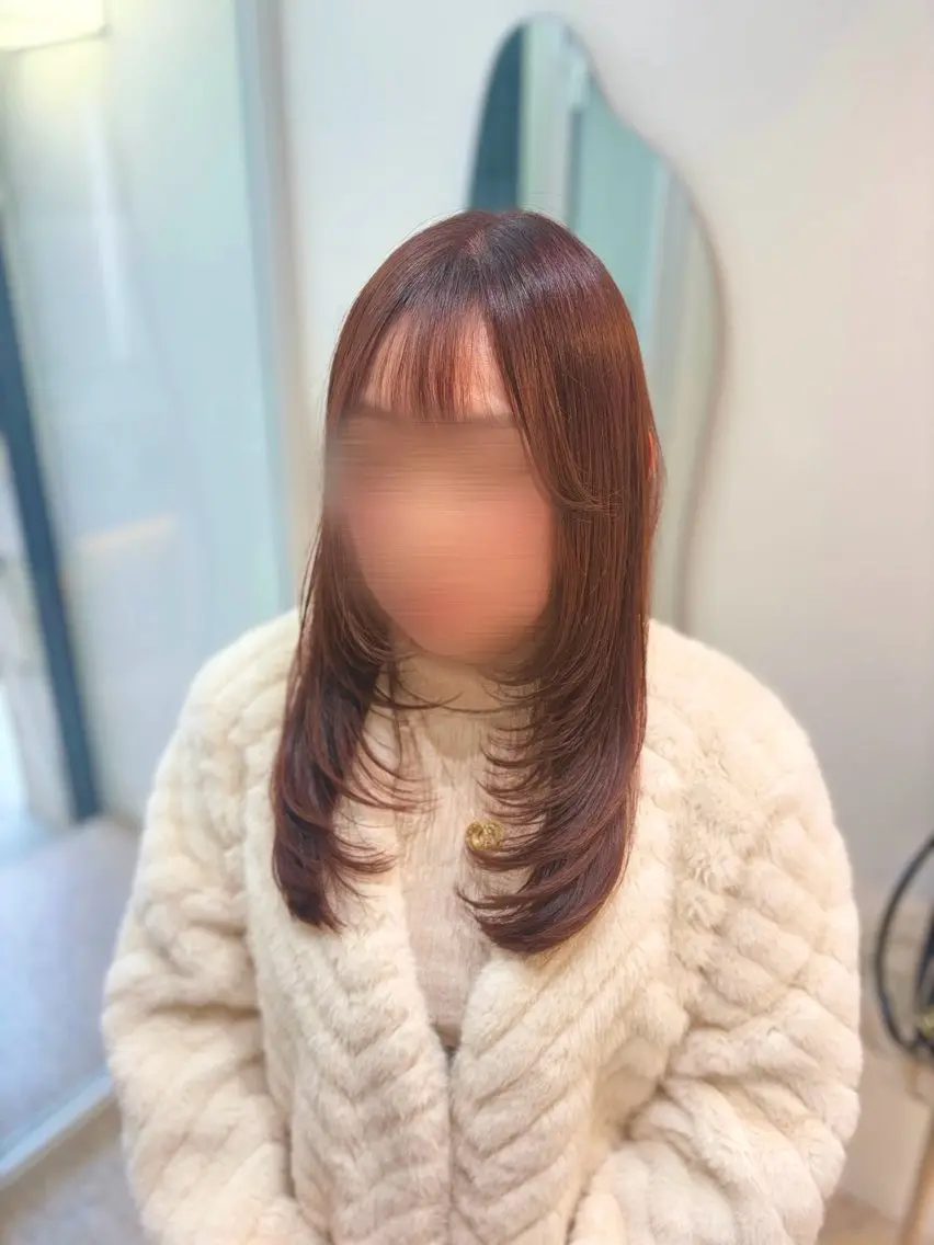 ロング カット ヘアカラー トリートメント Zina新越谷/ はるか🍄のヘアスタイル