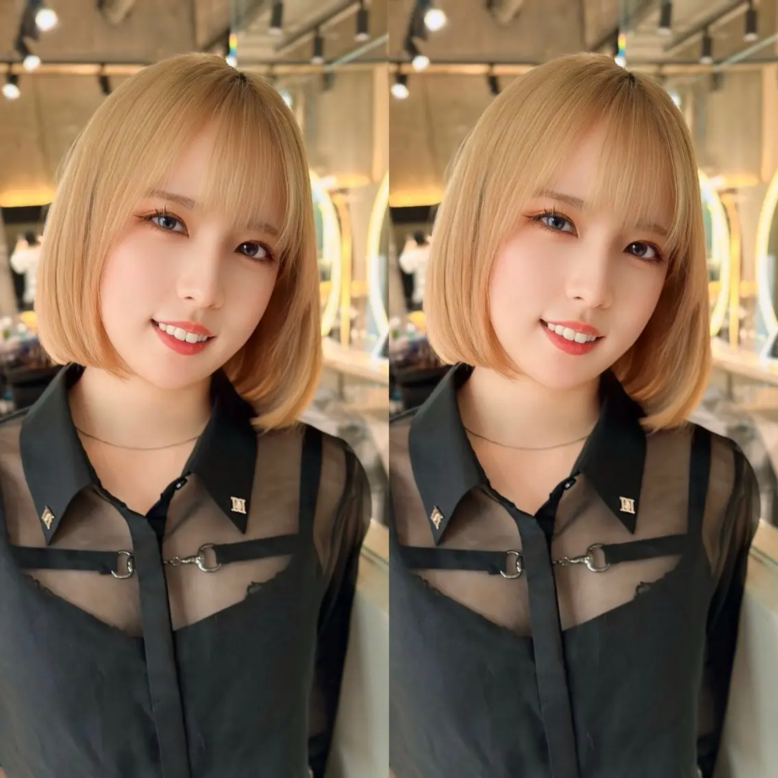 ミディアム カット 縮毛矯正 トリートメント ✨髪質改善特化✨副 店長椎葉信乃介のヘアスタイル