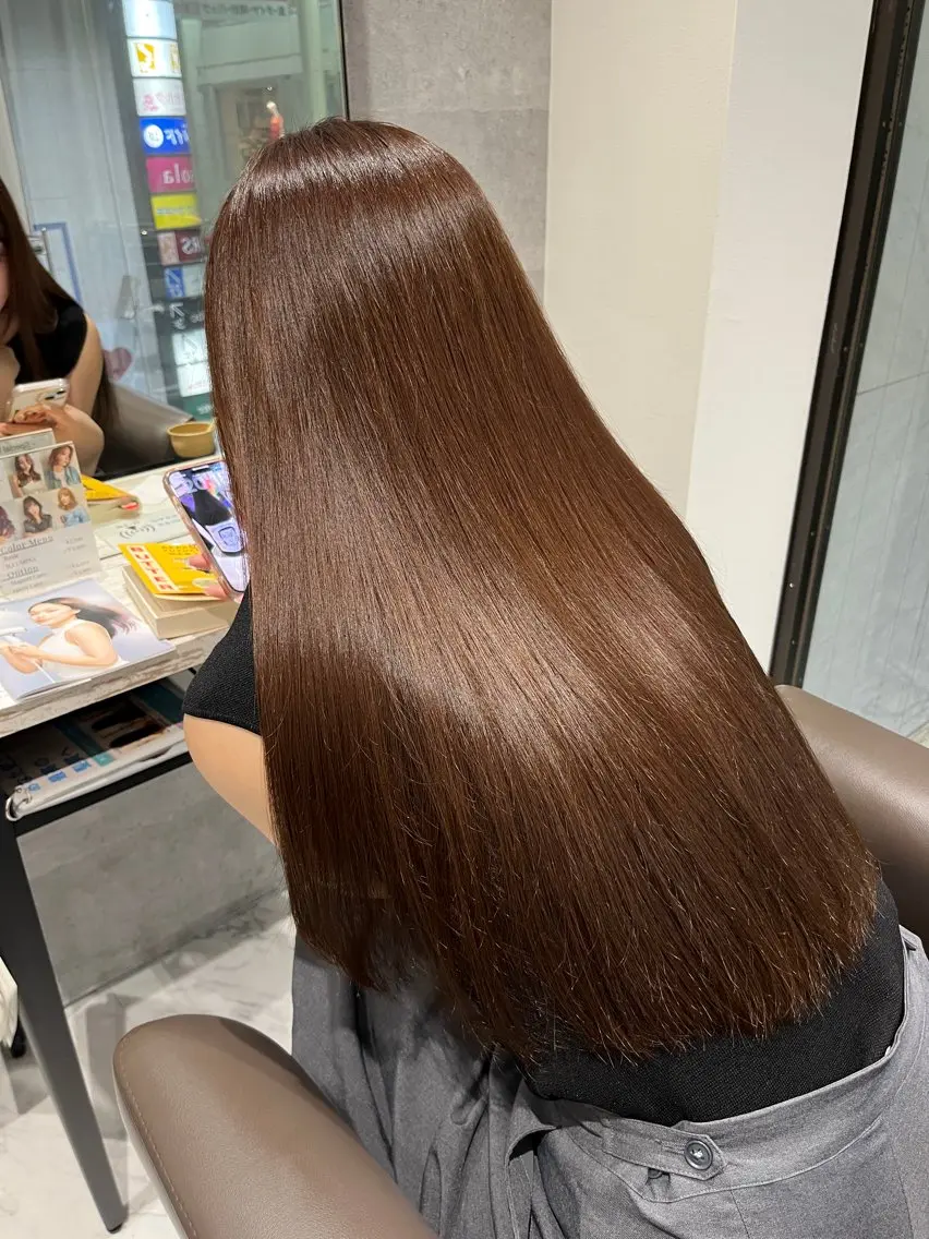 ロング カラー カット ヘアカラー Grow by NYNY 坂本 理輝のヘアスタイル