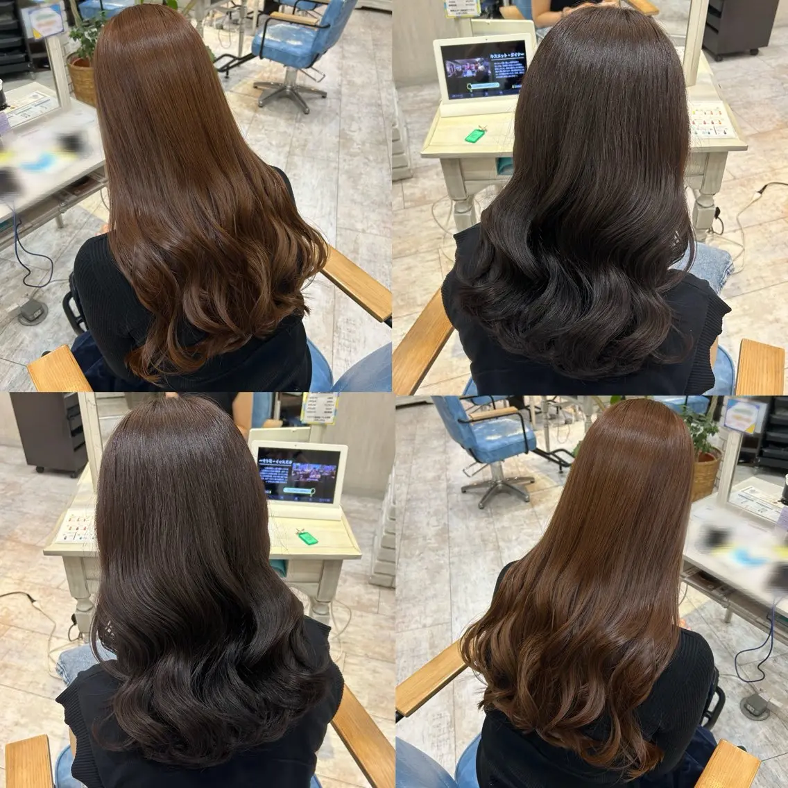 ロング カラー カット ヘアカラー トリートメント 🫧透け感⋆艶髪💎 山口アヤカのヘアスタイル