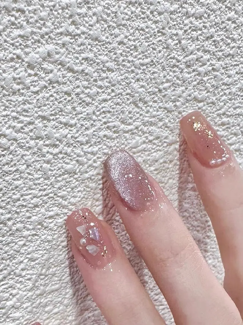 ネイル ジェルネイル ハート 韓国ネイル ニュアンスネイル パラジェル Nikoネイルサロン 高田馬場店のネイルデザイン