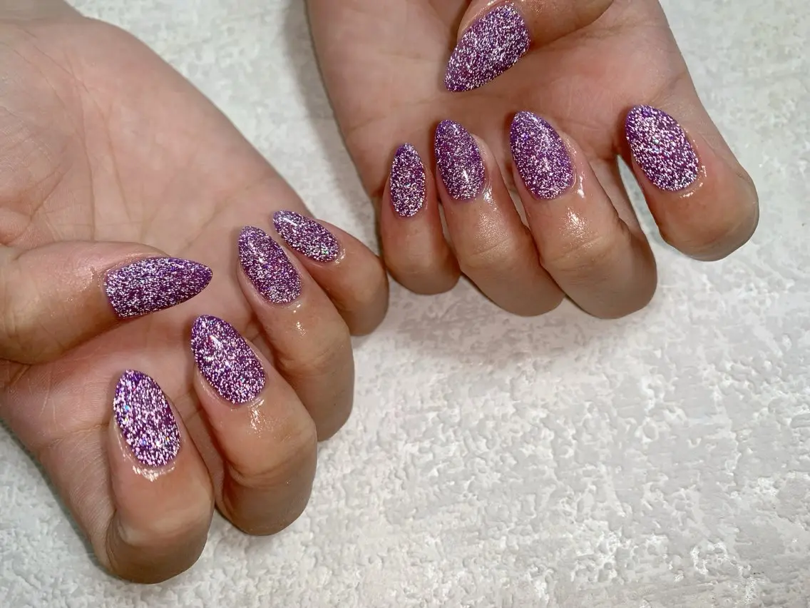 ネイル フラッシュネイル ジェルネイル ラメ(グリッター) メンズネイル パラジェル kiki nail たまプラーザのネイルデザイン