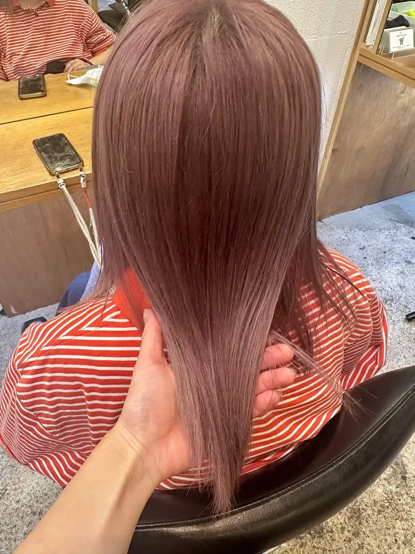 ミディアム カラー ヘアアレンジ 🎀レイヤー 透明感 カラーyuuri🎀のヘアスタイル