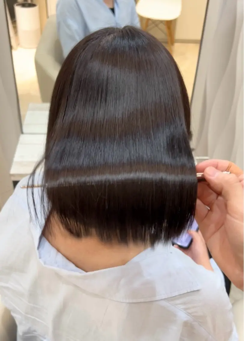 【ボブ限定】似合わせカット＋縮毛矯正＋トリートメント🫧の写真