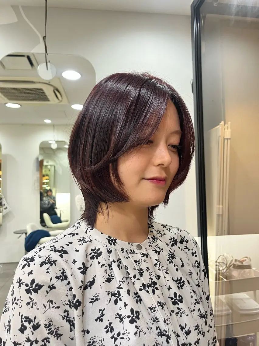 ショート カラー カット ヘアカラー トリートメント カラーリスト♡ ショート・ボブツムギのヘアスタイル