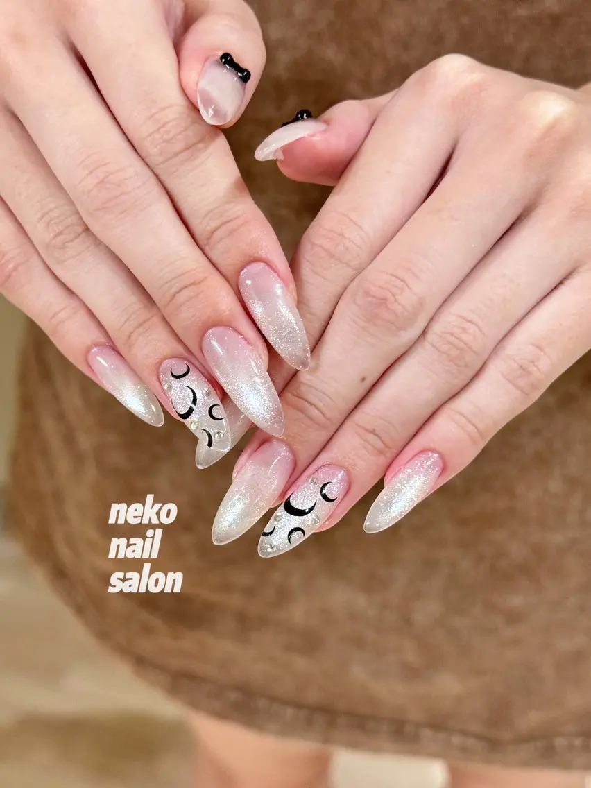 ネイル マグネットネイル ストーンネイル ハンドネイル neko nailのネイルデザイン