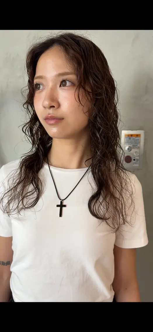 ロング パーマ 似合わせパーマ デジタルパーマのヘアスタイル