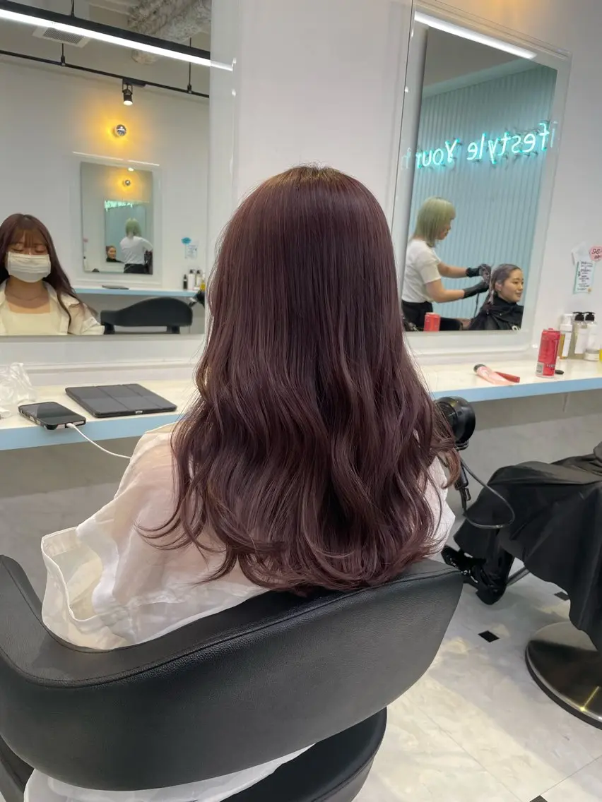 ブリーチなしダブルカラーの写真