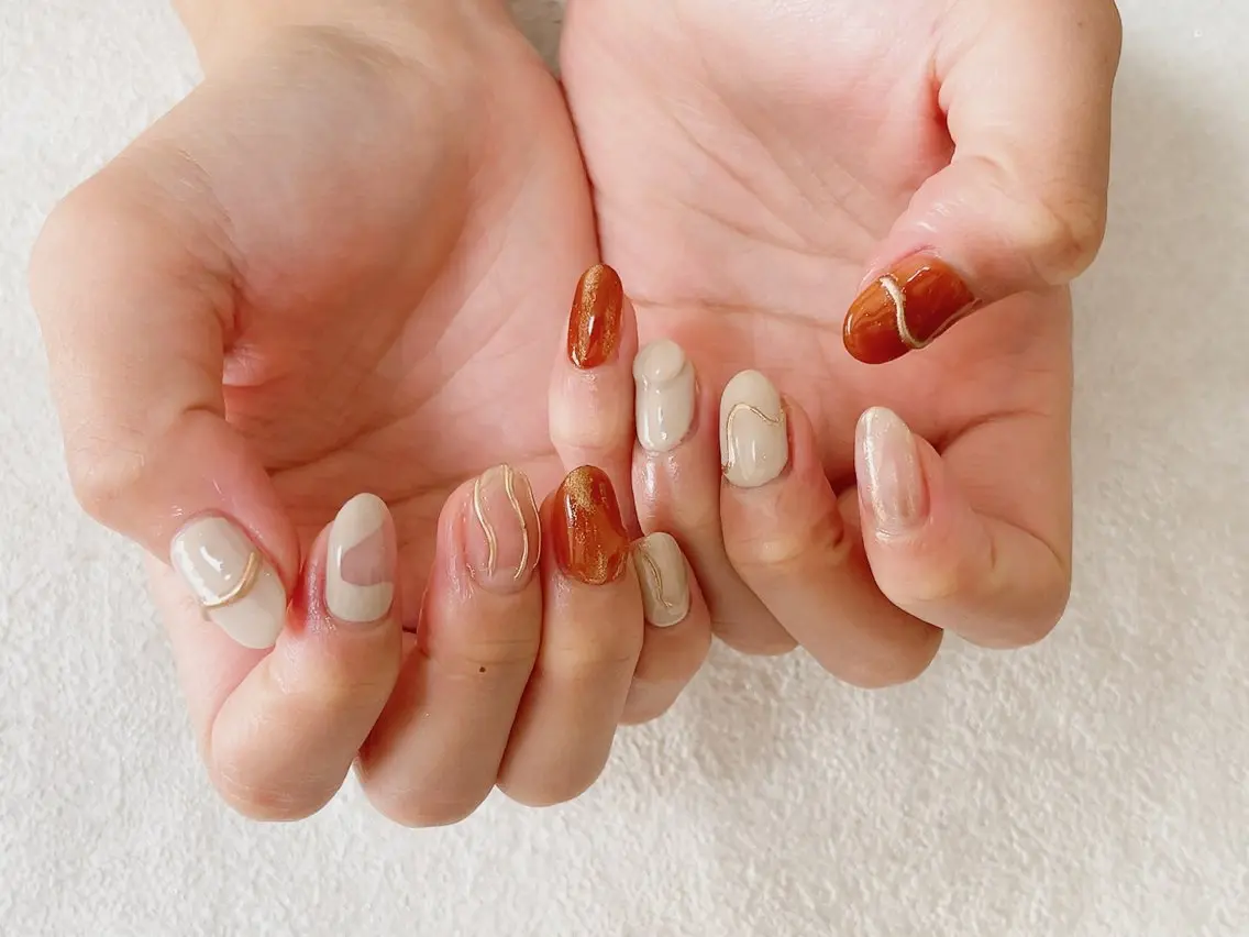 ネイル アートネイル オーロラネイル フットネイル フレンチネイル ジェルネイル ハンドネイル kiki nail &brow二子玉川のネイルデザイン