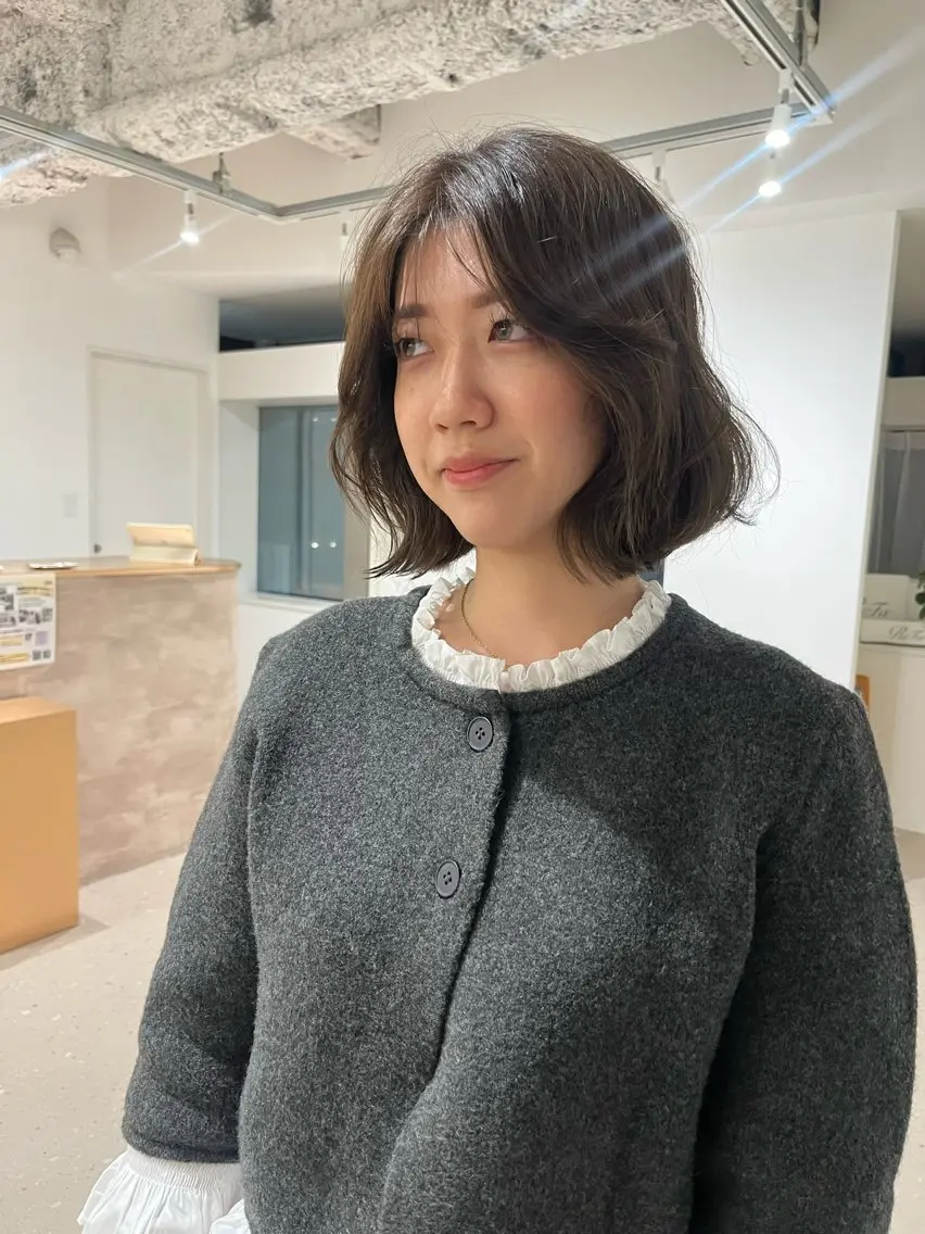 ミディアム ボブ 箱崎 凪沙のヘアスタイル