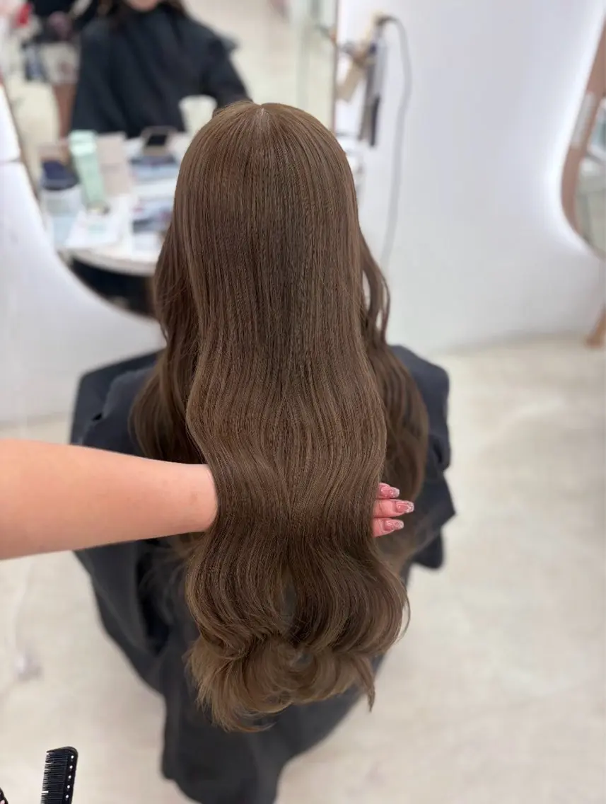 ロング 𝑅𝐸𝑁🎀✨/ 茶屋町/ベージュ♡のヘアスタイル