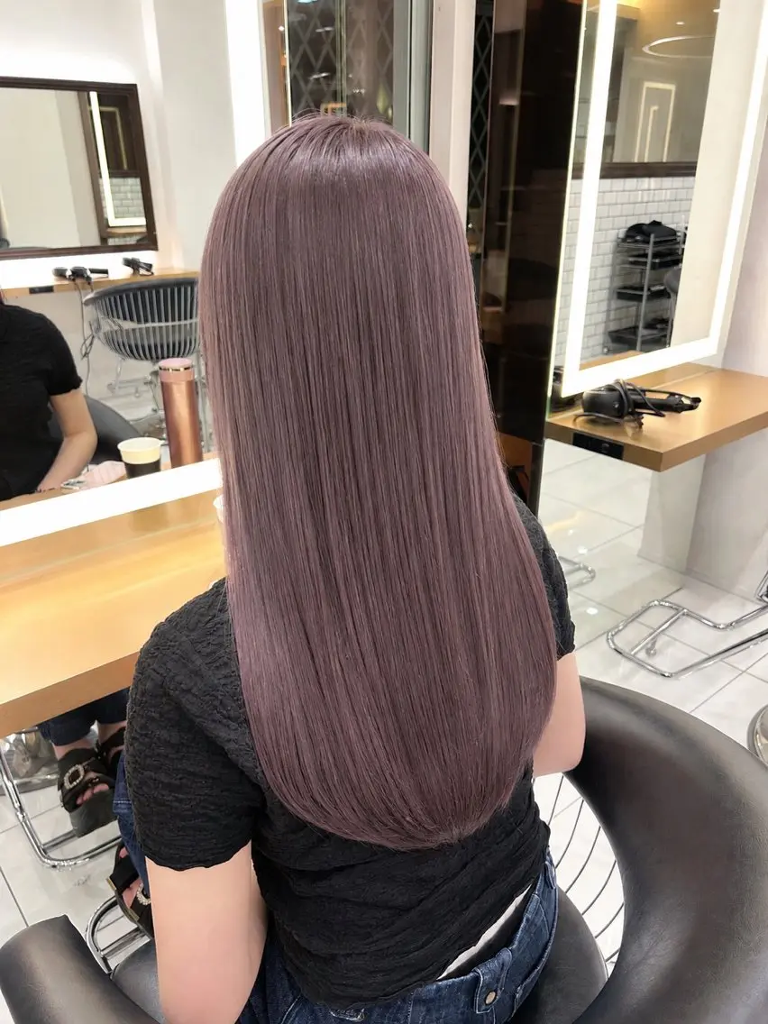 ミディアム カラー ヘアアレンジ メンズ 透明感×艶髪 🫒maki🎀のヘアスタイル