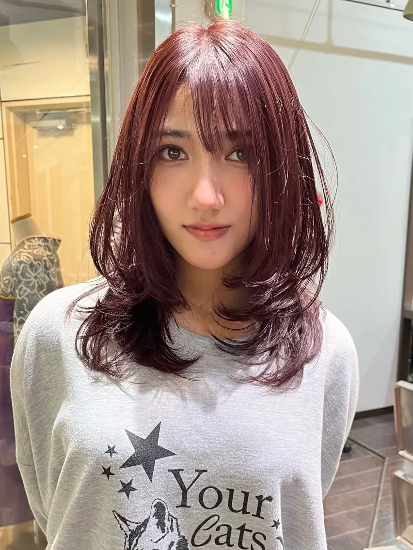 カラー ブリーチ ケアブリーチ デザインカラー ダブルカラー イヤリングカラー 酸性ストレート /ハイトーン/つばさのヘアスタイル