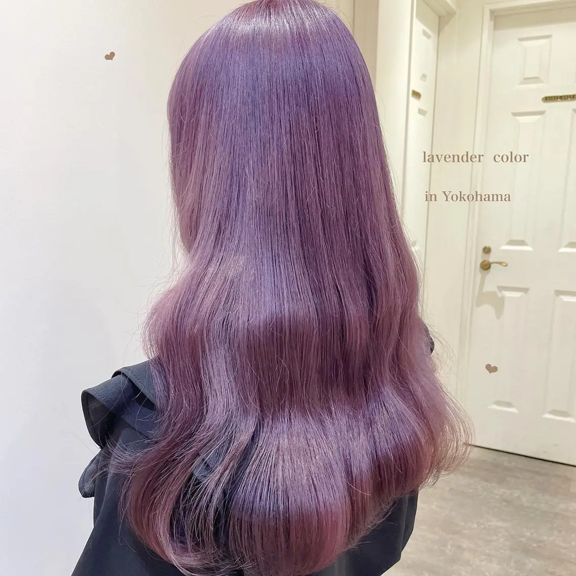 ロング カラー ブリーチ 透明感カラー ラベンダーカラー ラベンダーピンク ピンクカラー ヘアカラー シールエクステ横浜 🐏☁️miminaのヘアスタイル