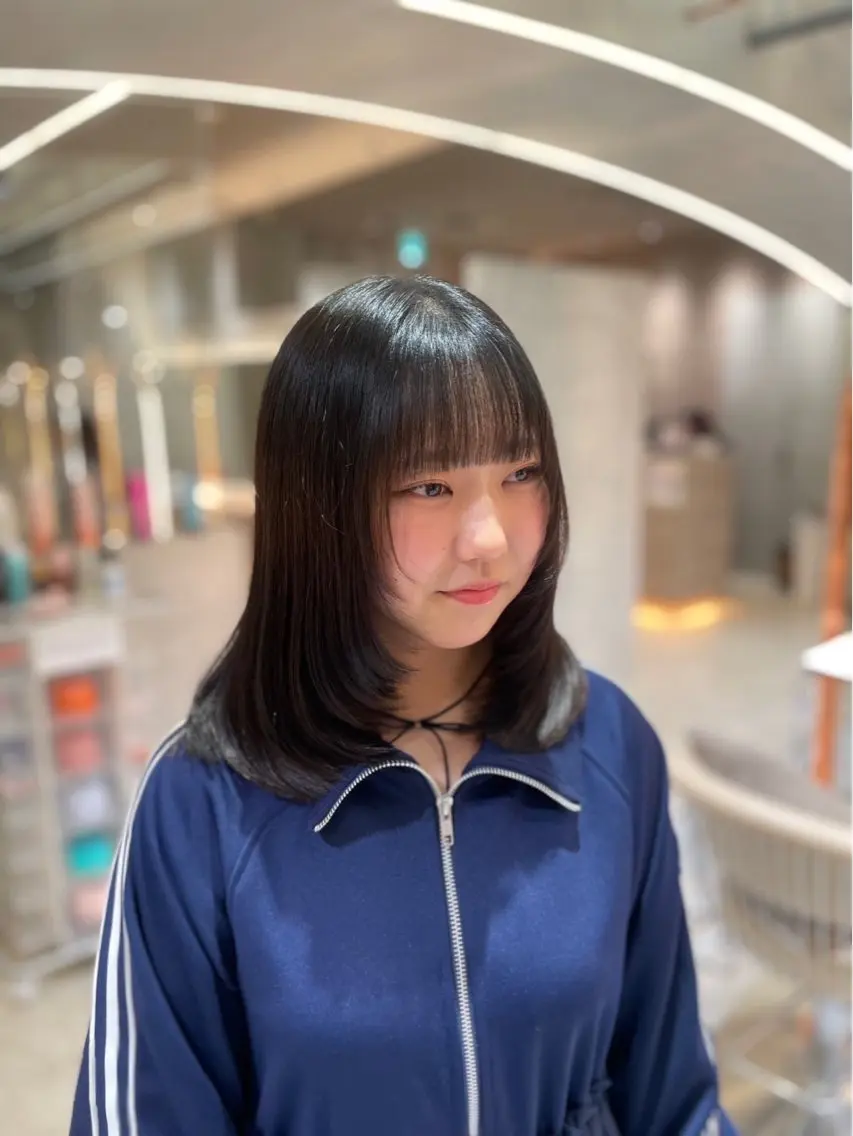 カット＆前髪/顔周りの部分縮毛矯正＋クイック髪質改善トリートメント💎🌈✨の写真