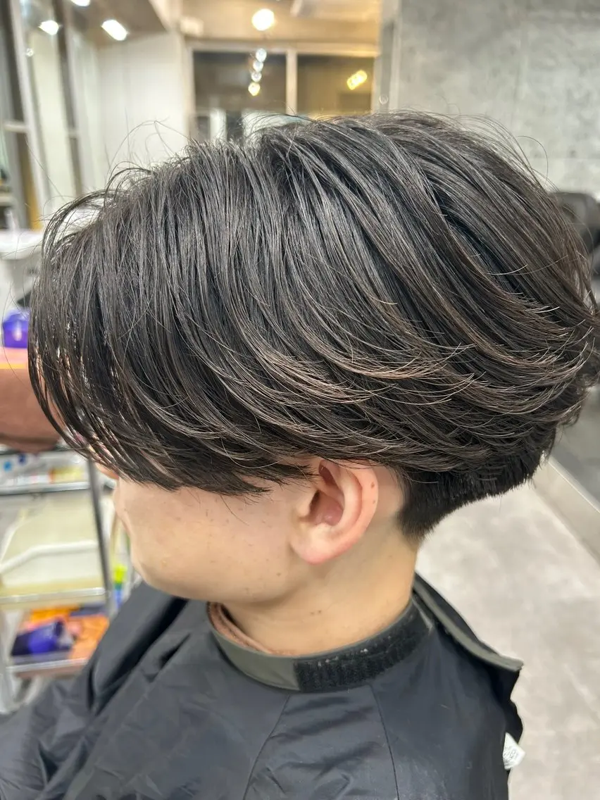 パーマ メンズ フェザーパーマ メンズパーマ カット パーマ トリートメント fifth /たいがのヘアスタイル