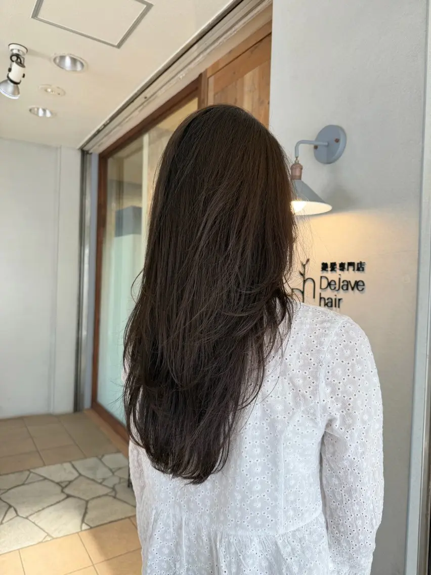 ロング カット ヘアカラー トリートメント KANAMI/透明感 カラー/髪質改善💫のヘアスタイル
