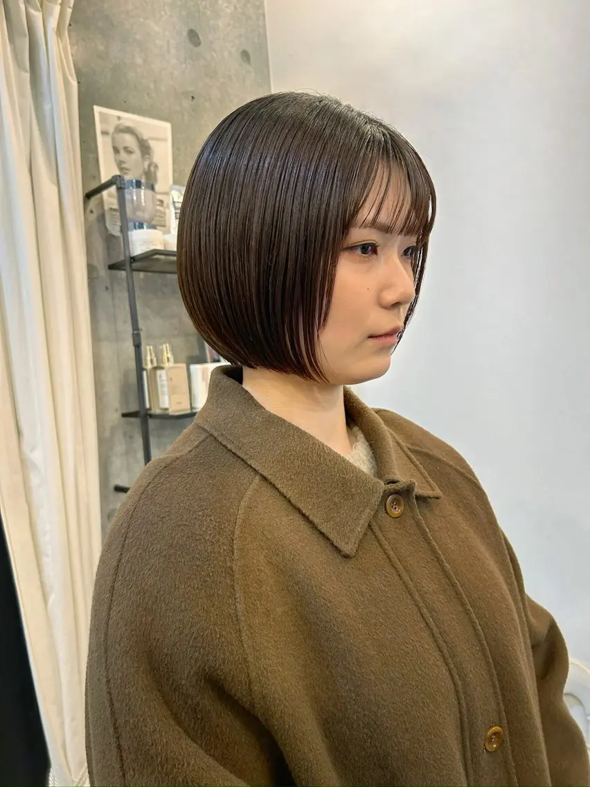 ショート カラー カット ヘアカラー 縮毛矯正 トリートメント HIROKI ”博多 /ボブのヘアスタイル