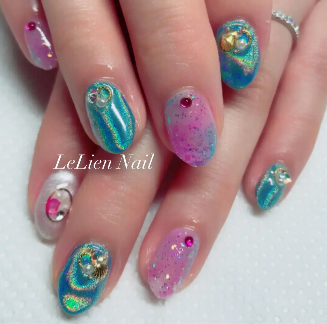 ネイル モチの良さ◉ フィルインネイル♡のネイルデザイン