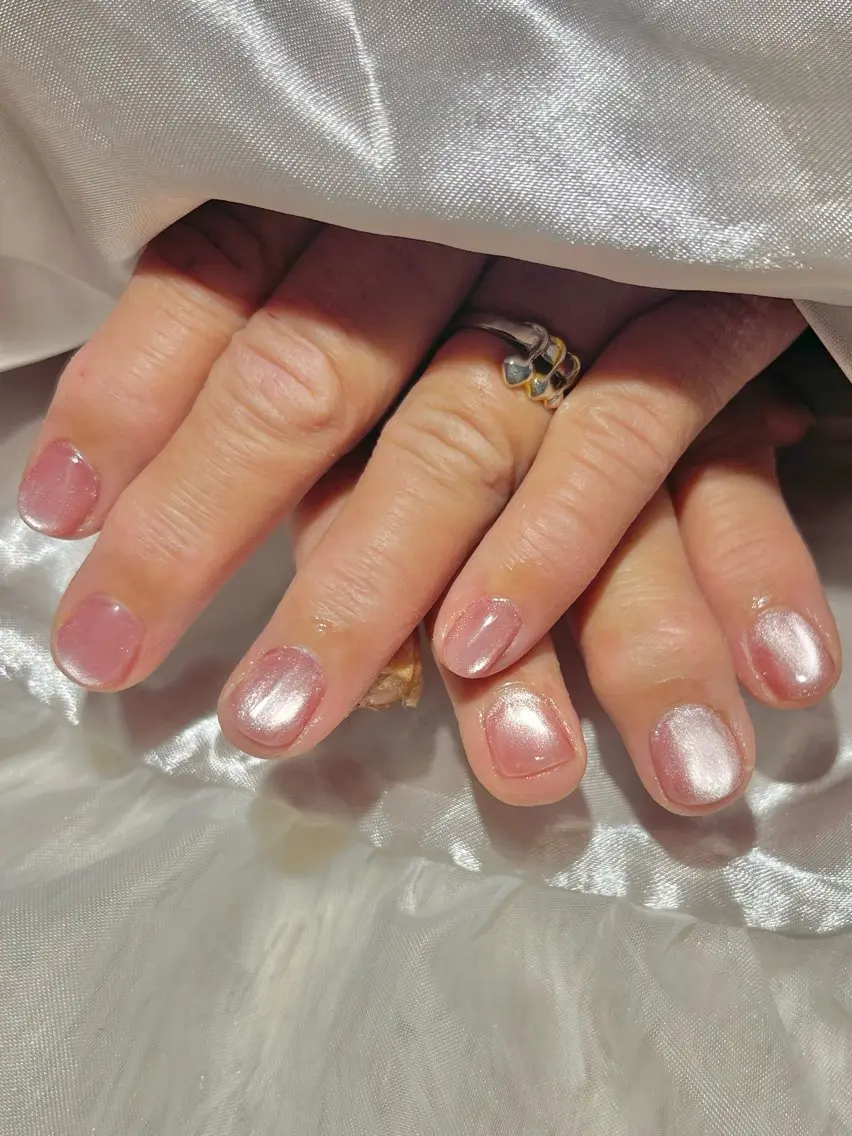 ネイル マグネットネイル ワンカラーネイル シンプルネイル nanairo nailのネイルデザイン